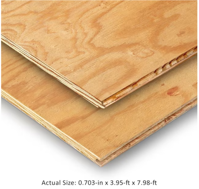 23/32 4X8 PINE PLYWOOD